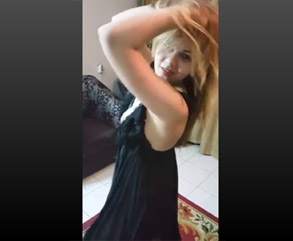 Dancing Girlfriend Flashing Her Boobs & Pussy