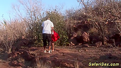 African Safari Threesome Orgy