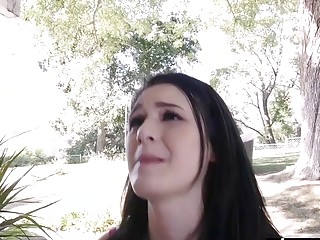 Dirty Teen Accidentally Jumped On A Strangers Big Cock